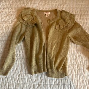 Gold glittery cardigan